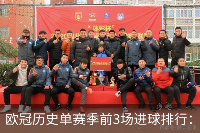 欧冠历史单赛季前3场进球排行：巴黎与10/11赛季枪手并列第一